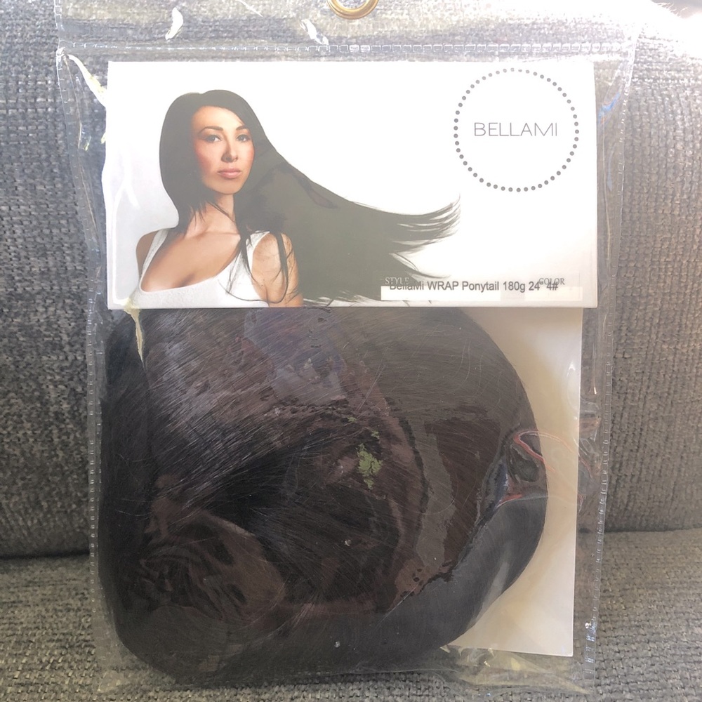 Bellami faux wrap ponytail.